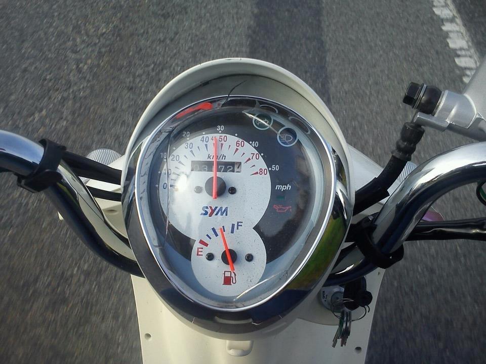 Sym Mio 50 - Tjaaa, sårn kan det gå, når man er fuld og skal køre hjem i: billede 2