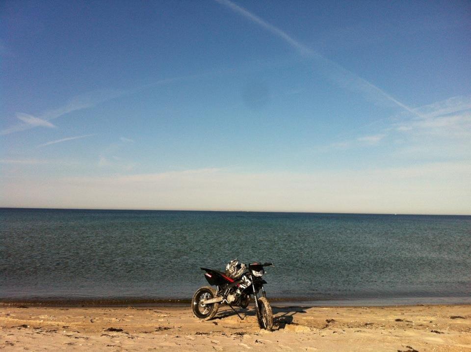 Derbi Senda SM X-treme [ Totalskadet ] - jeg ved ikke lige hvad der skete for mig men havde mega overskud den dag så kørte en morgentur inden skole kl. 9.00.  billede 17