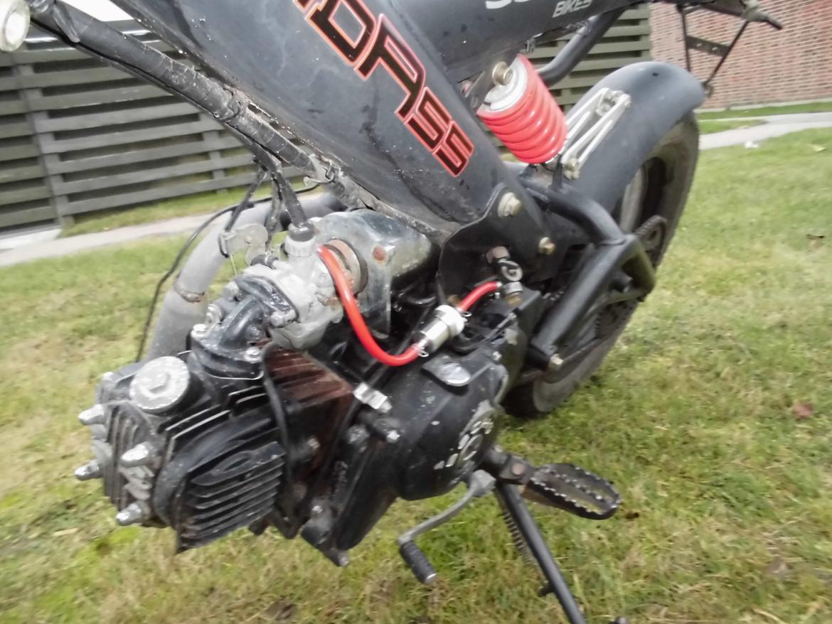 Sachs Madass *SOLGT* - Den røde benzinslange går godt med de andre røde detaljer. billede 18