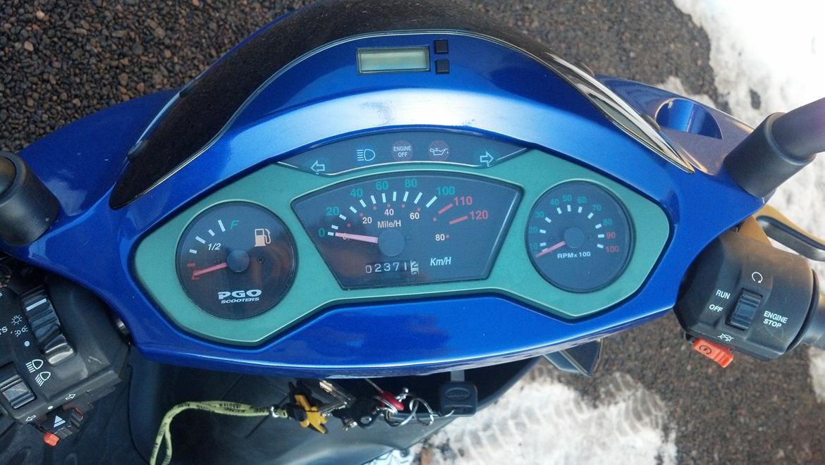 PGO Dr.Big "vild bassen" - Speedo kan vise op til 120km/T Så det en god start. billede 4