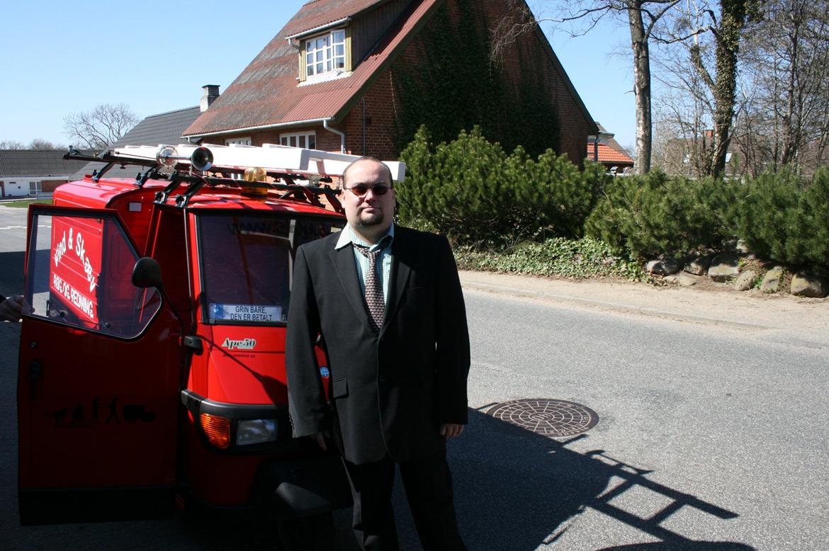 Piaggio APE Van 50 "Brandbilen" Den er Solgt - Smuk køretøj, ingen tvivl billede 2