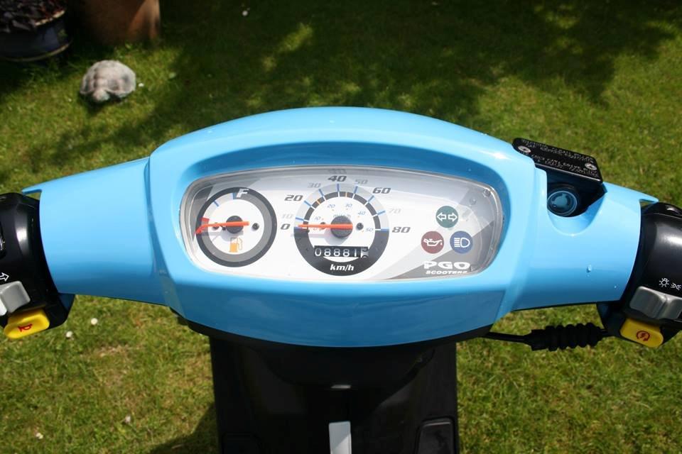 PGO HOT 50 - den er sku lige blivet en andne farve  billede 8