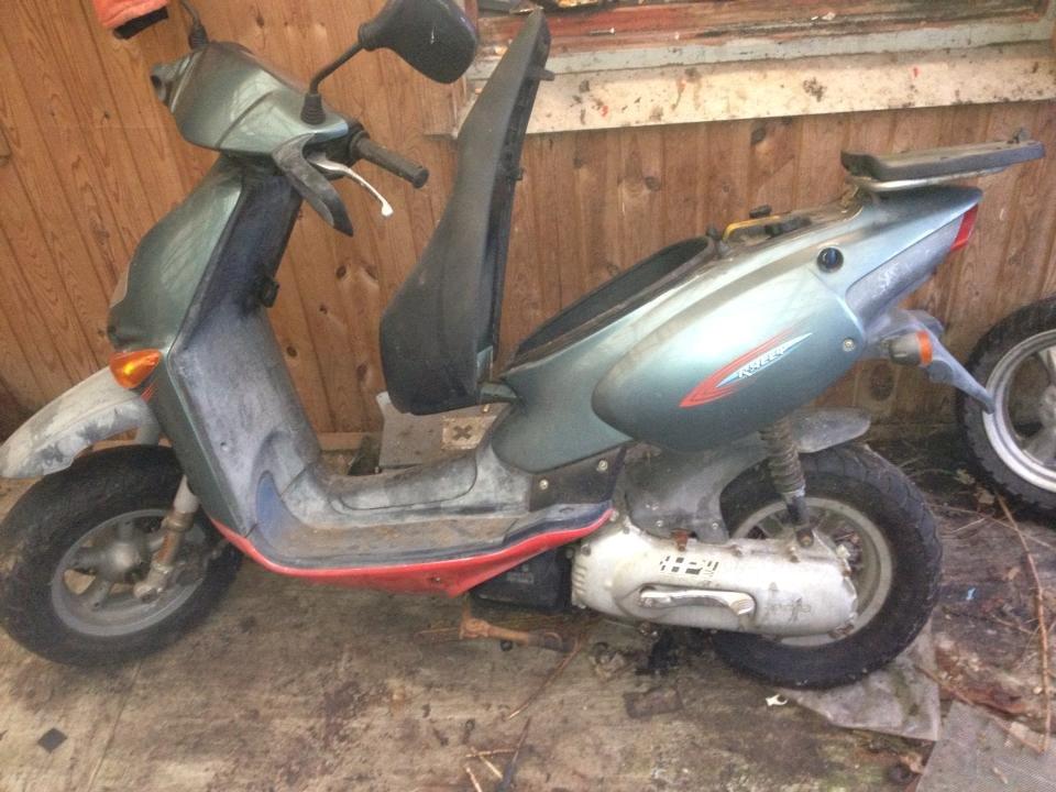 Aprilia Rally - det øjeblik jeg hentede den :) billede 4