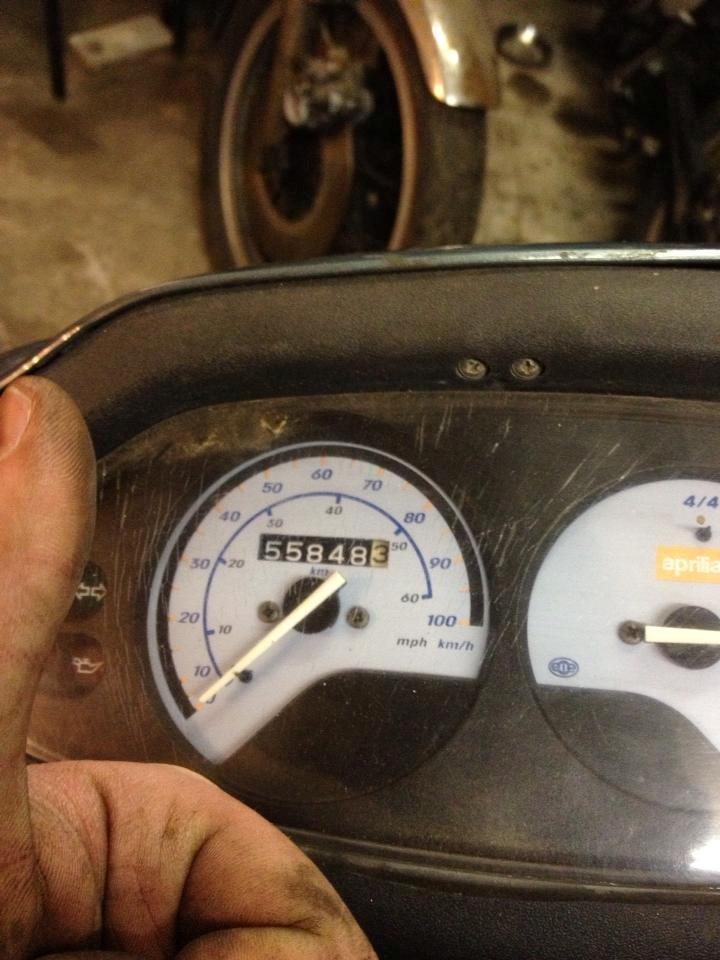 Aprilia Rally - Ja, den har holdt godt ! :) siden har den jo fået skiftet krumtapslejer cylinder stempel osv :) billede 5