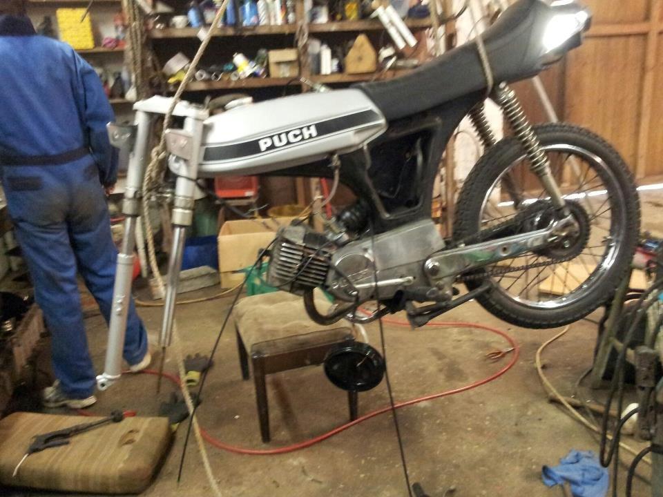 Puch N50 Grand Prix Luxe - På værkstedet billede 18