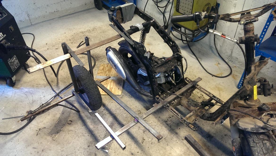 Piaggio typhoon/zip med sidevogn billede 5