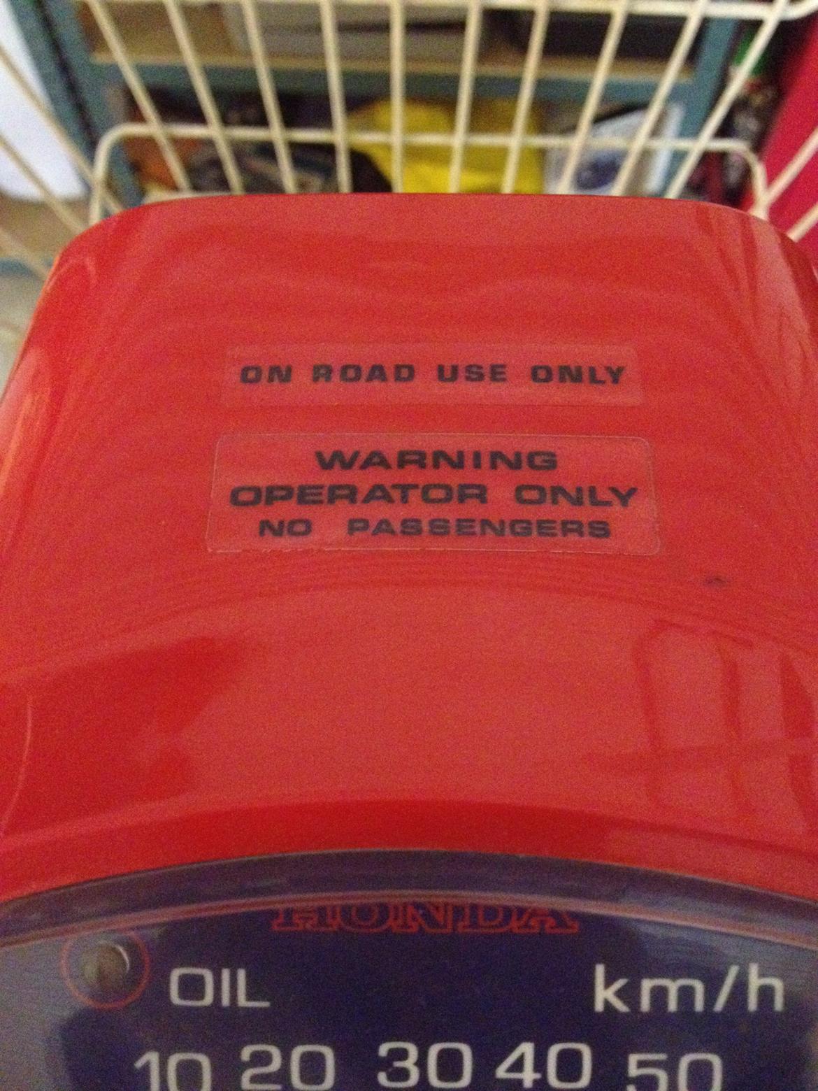 Honda NT50 Melody Mini - originale klistermærker billede 10