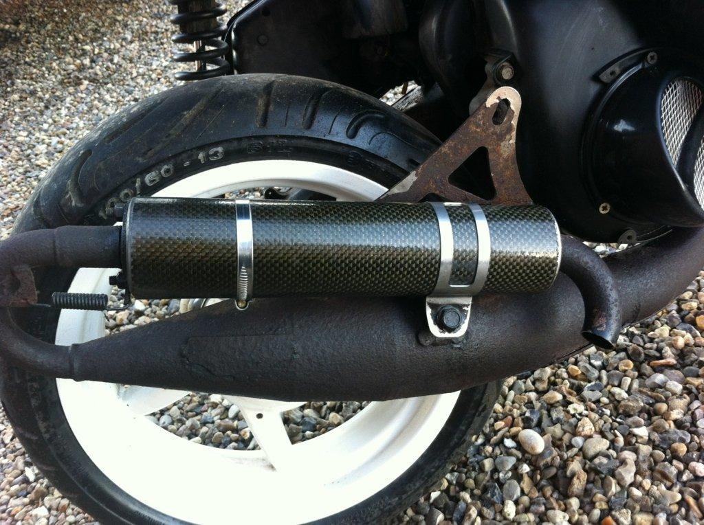 Yamaha Slider 70cc - Har malet udstødnings ophæng billede 9