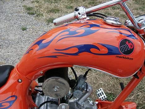 MiniBike chopper (solgt)  - 5,5 liter ståltank  billede 2