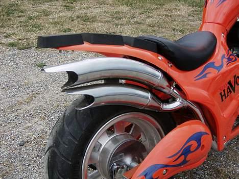 MiniBike chopper (solgt)  - udstødningen billede 5