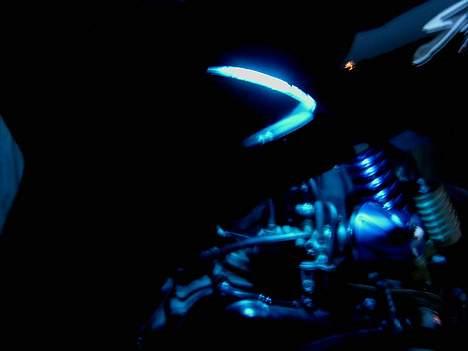 Honda SFX - Solgt - Lyset i siderne, som også oplyser karbu osv. Lidt dårligt billede. billede 18