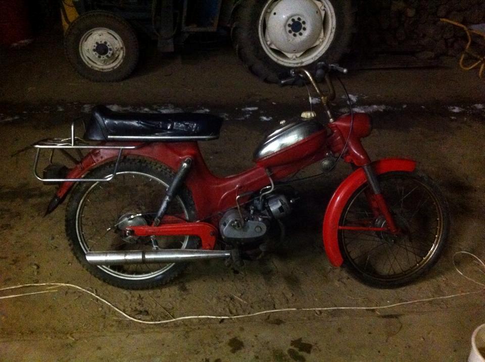 Puch Ms50 3 gear - Og den starter! :-D billede 11