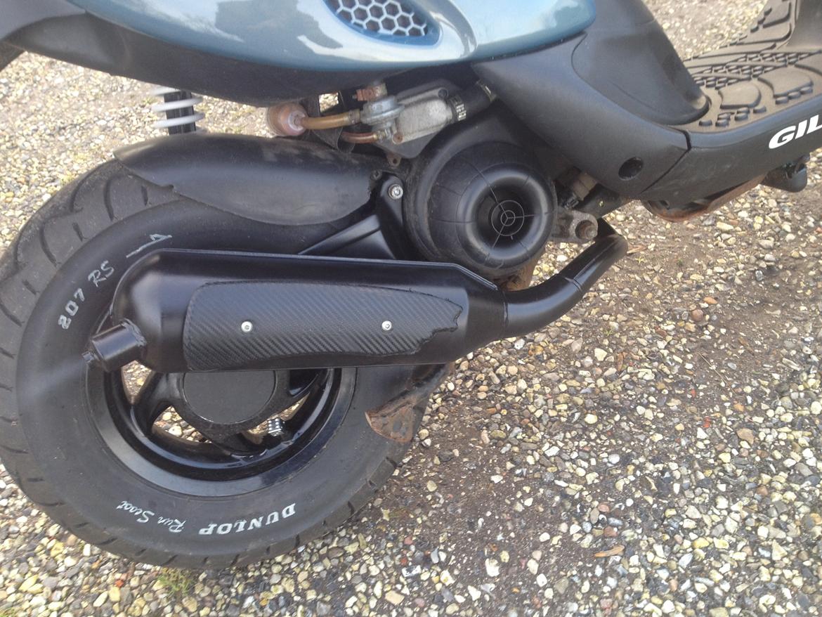 Gilera Stalker - Spritny malet GG Med Carbon betrukket varmeskjold. billede 8