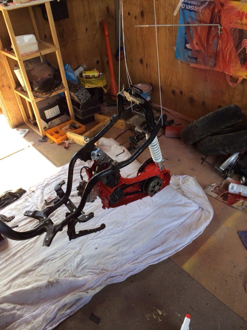 Yamaha Jog under ombygning til Lc billede 12