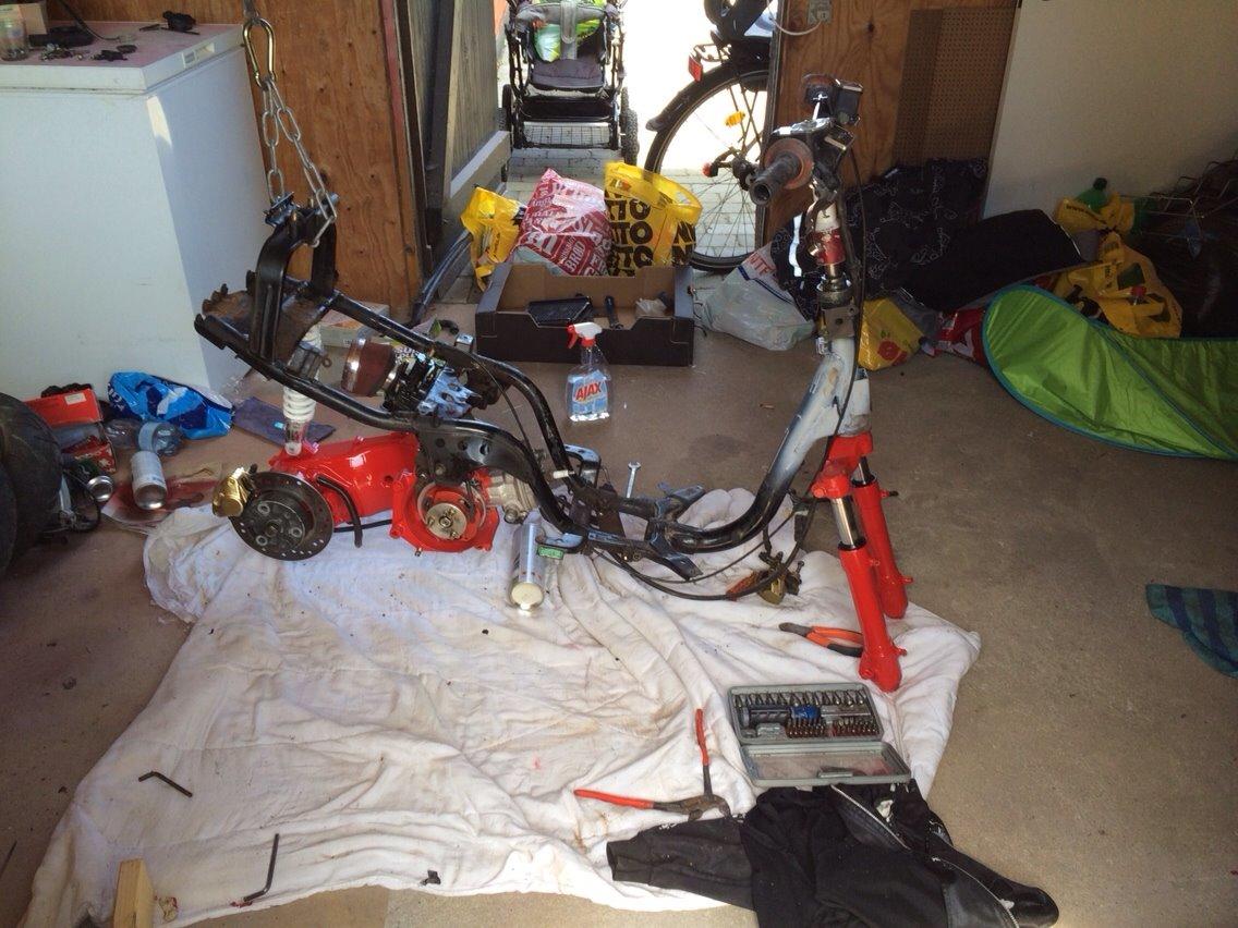 Yamaha Jog under ombygning til Lc billede 14