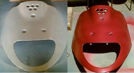 Yamaha jog space - mit front skjold jeg har malet  billede 3