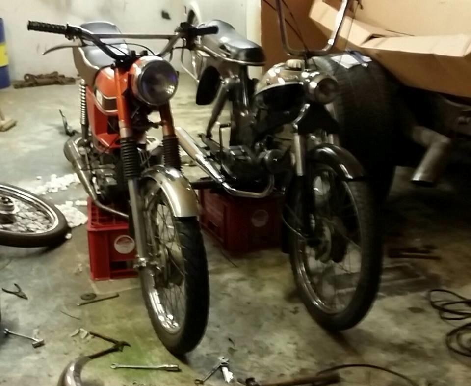 Puch N50 grand prix - Side ved min kammerats Puch ms50'er i hans værksted ;) billede 8