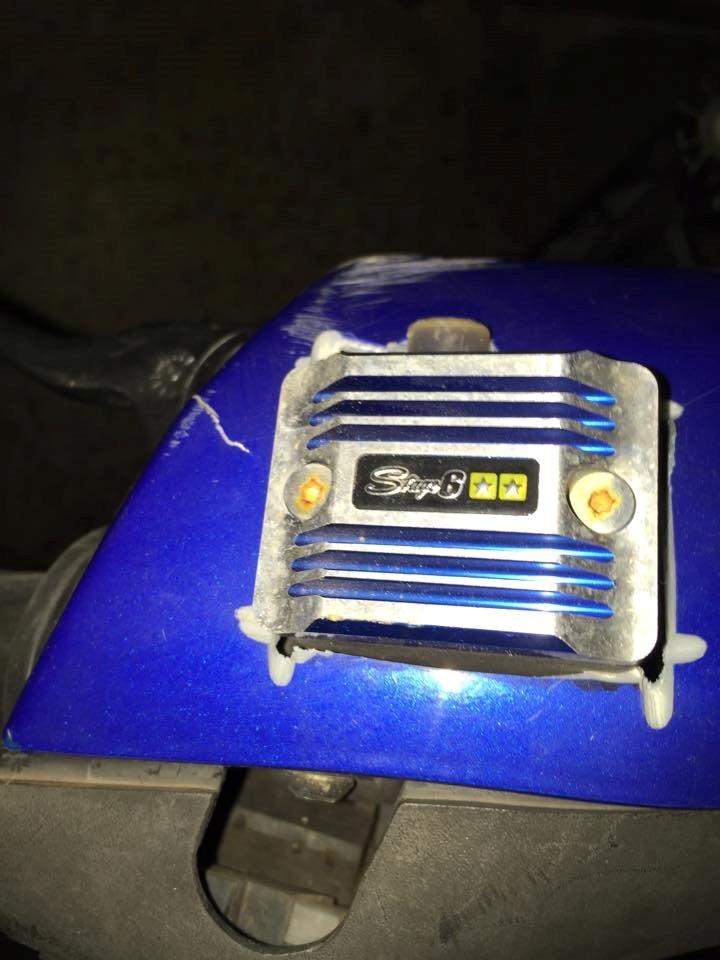 Gilera Stalker Streetrace LC DD - UNDER OMBYGNING - Det første forsøg på hullet til venstre bremsemaster billede 19