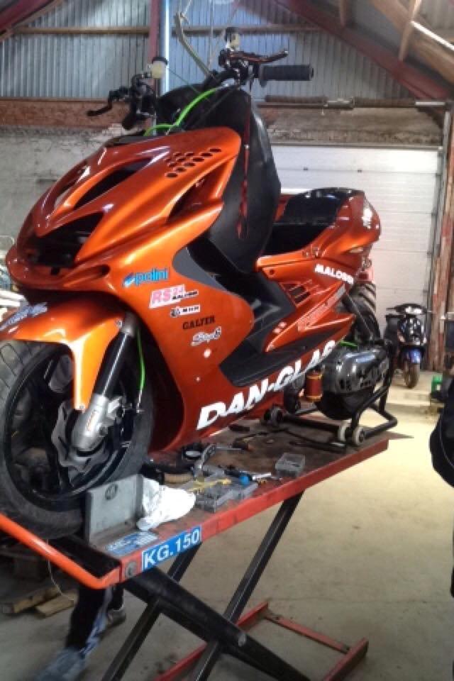 Yamaha aerox 86ccm efter ombygning til sprint  billede 11