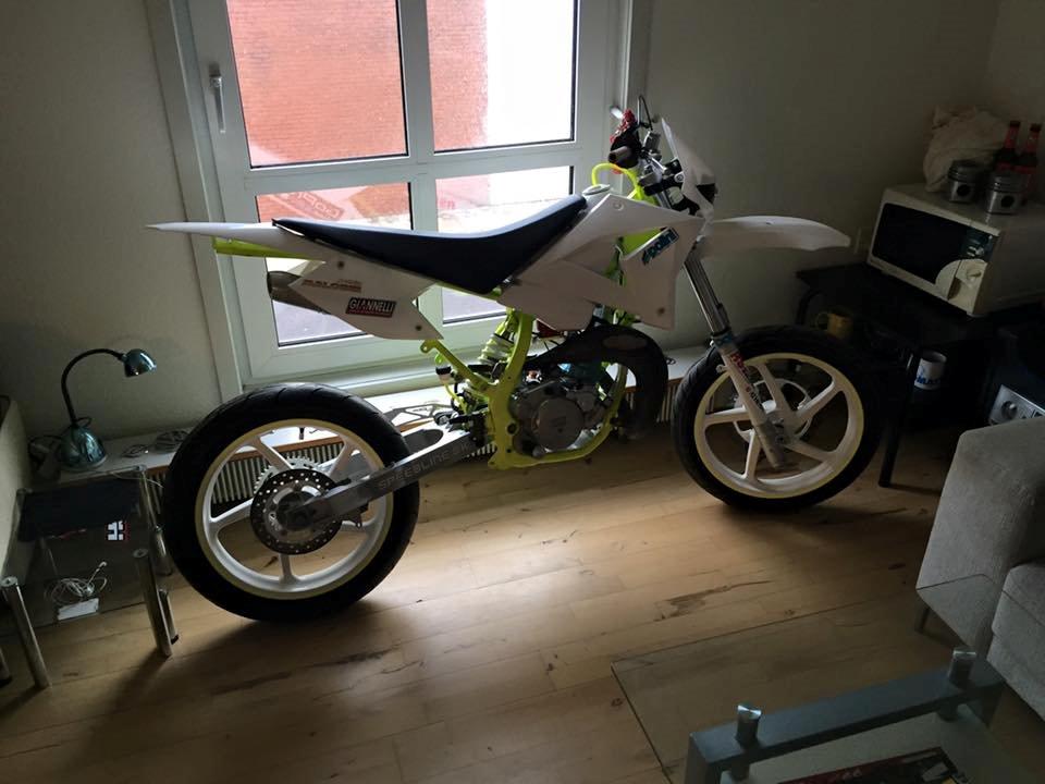 Aprilia supermotard byted til kawawasaki kx 250cc 1990 billede 2