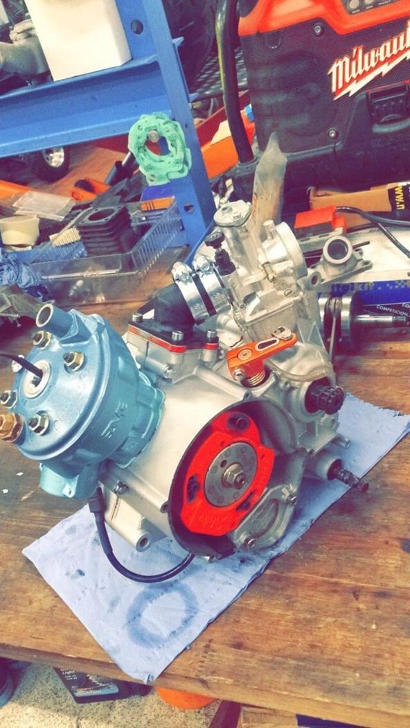 Aprilia supermotard byted til kawawasaki kx 250cc 1990 billede 11