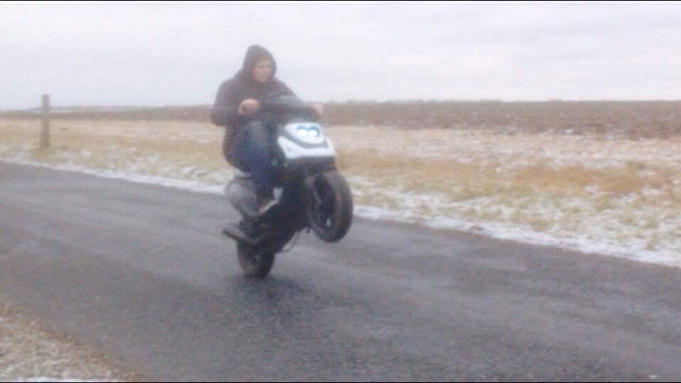 PGO Hot 50 - Skulle lige se om den ville på hjul :P billede 5