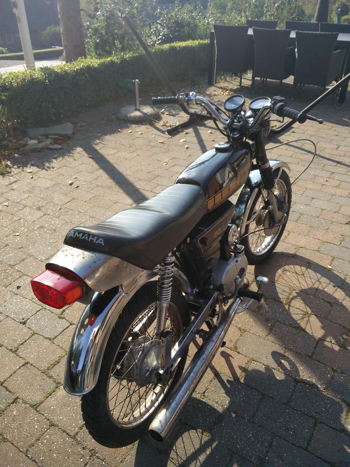 Yamaha Fs1 4g - Lige efter den blev restaureret, har kørt lidt mere nu ;) Bremse slangen er der, blevet styr på ;) billede 2