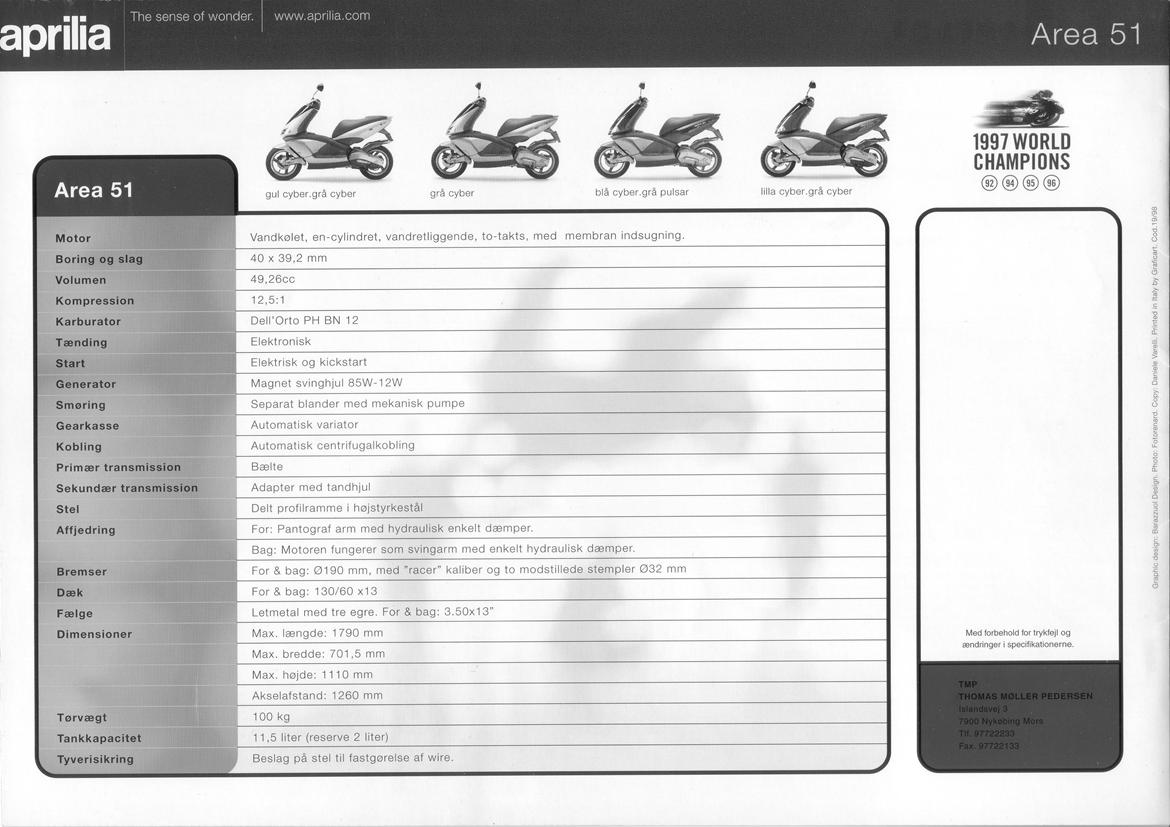 Aprilia Area 51 solgt billede 13