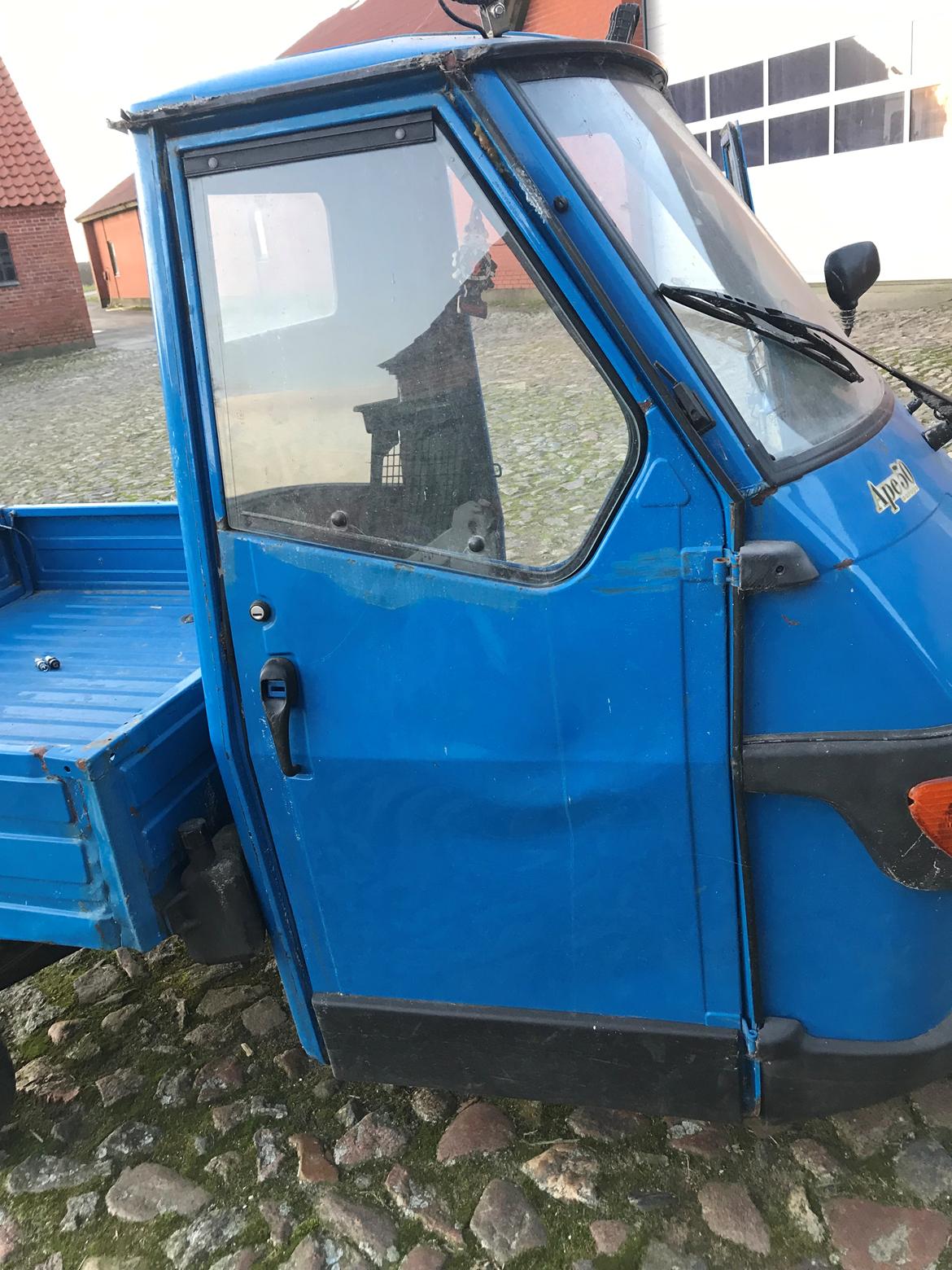 Piaggio Ape Cross 50  - Døren er lidt bulet efter et vælt tilbage i 2017 billede 22