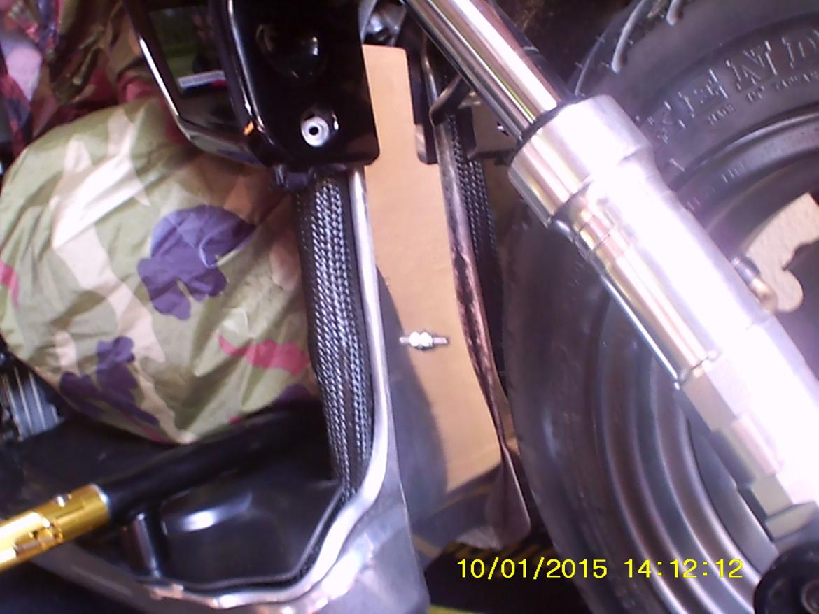Honda zoomer (custom) low rider - Nu med blank polleret Alu front plade for stel bag forhjul , homamade billede 5