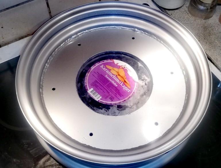 Regal Raptor DD50E-2 DADYW 45 knallert - ombygning af 3.5x14" bil fælg til montering sammen med org nav og sideplader billede 12