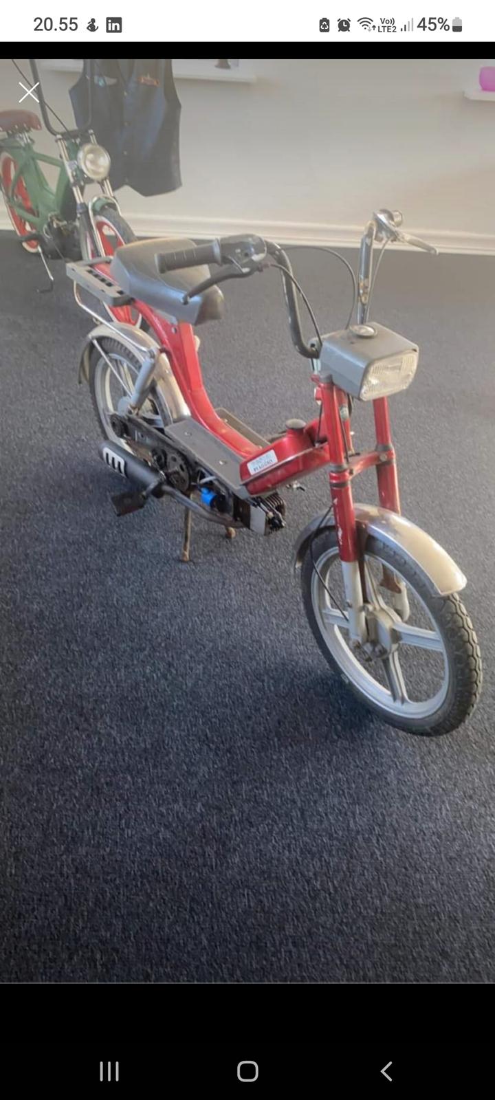 Piaggio Bravo Racer ombygget - udgangspunktet fra da jeg købte den billede 9