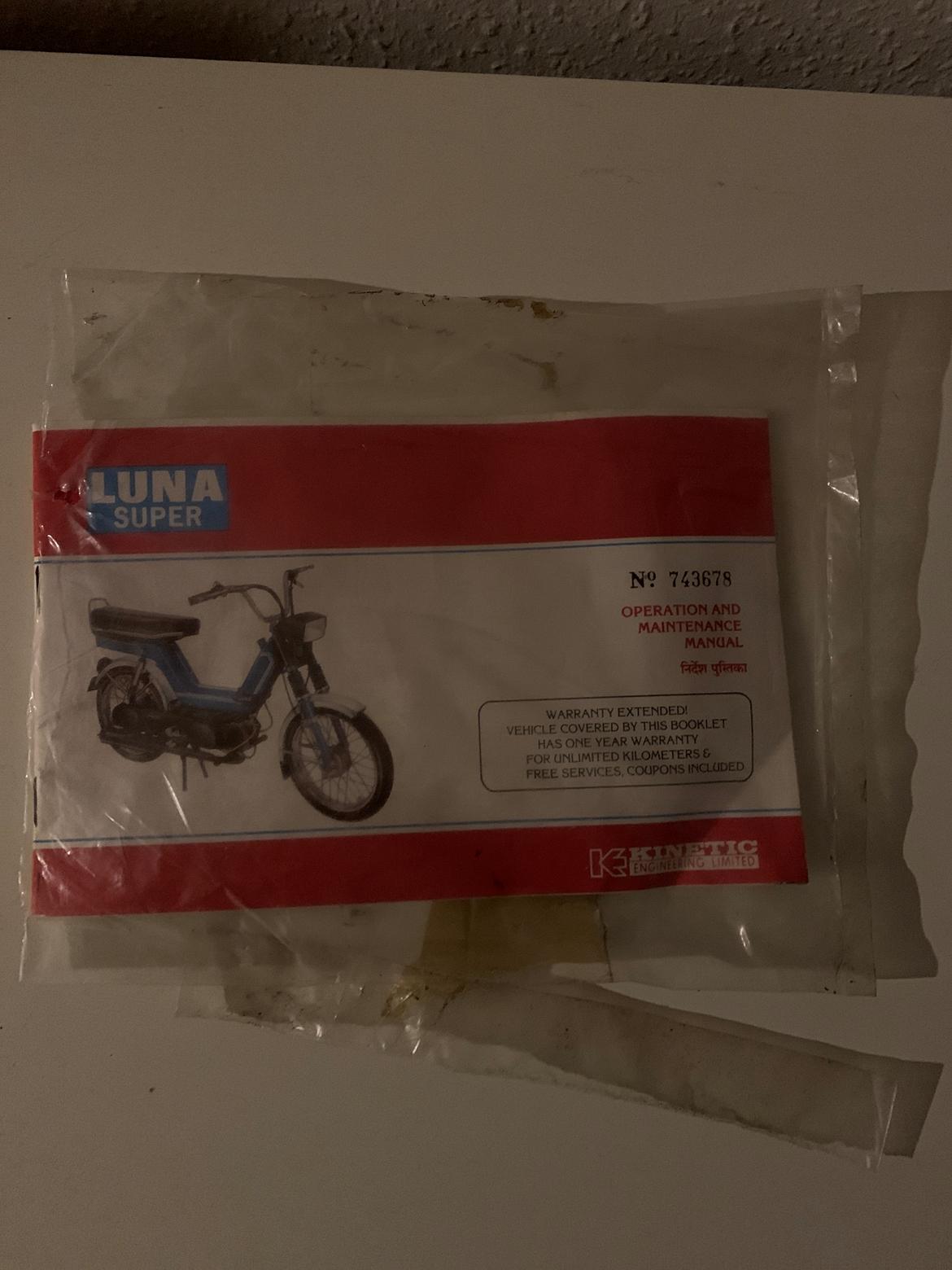 Piaggio Luna Super Electronic - Original manual bog billede 5