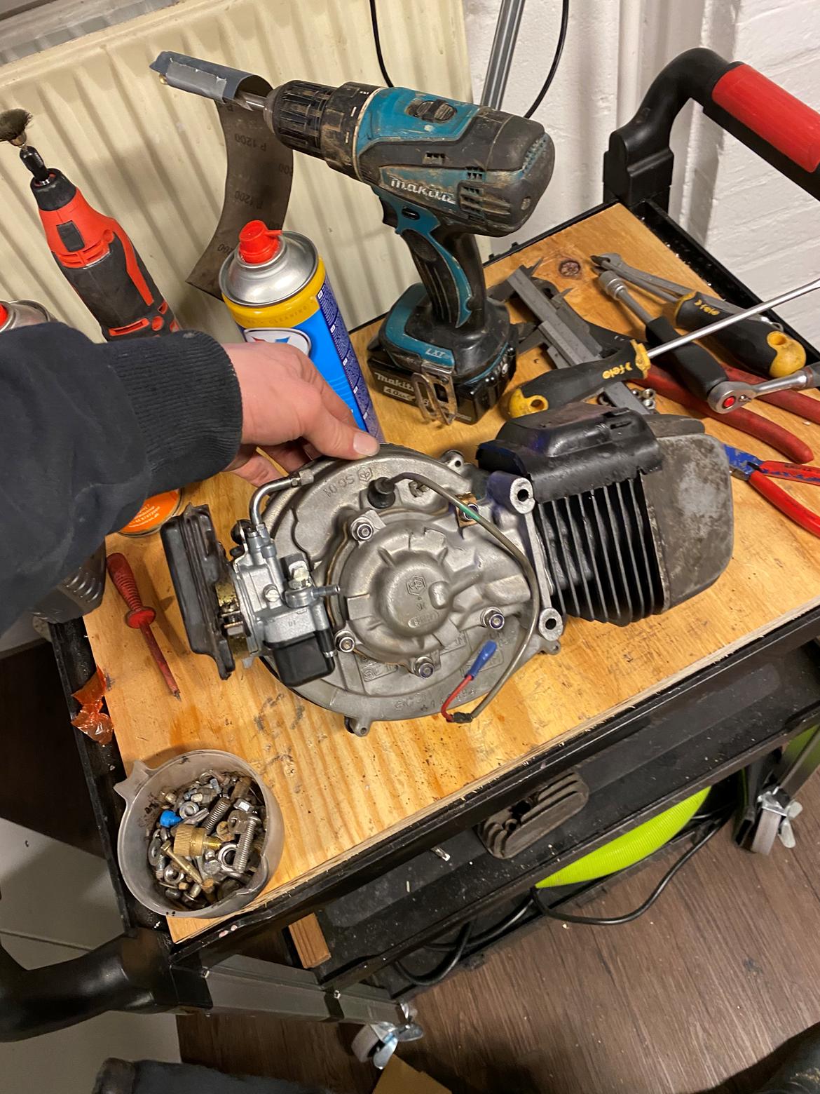 Vespa Ciao - Så blev motoren samlet billede 8