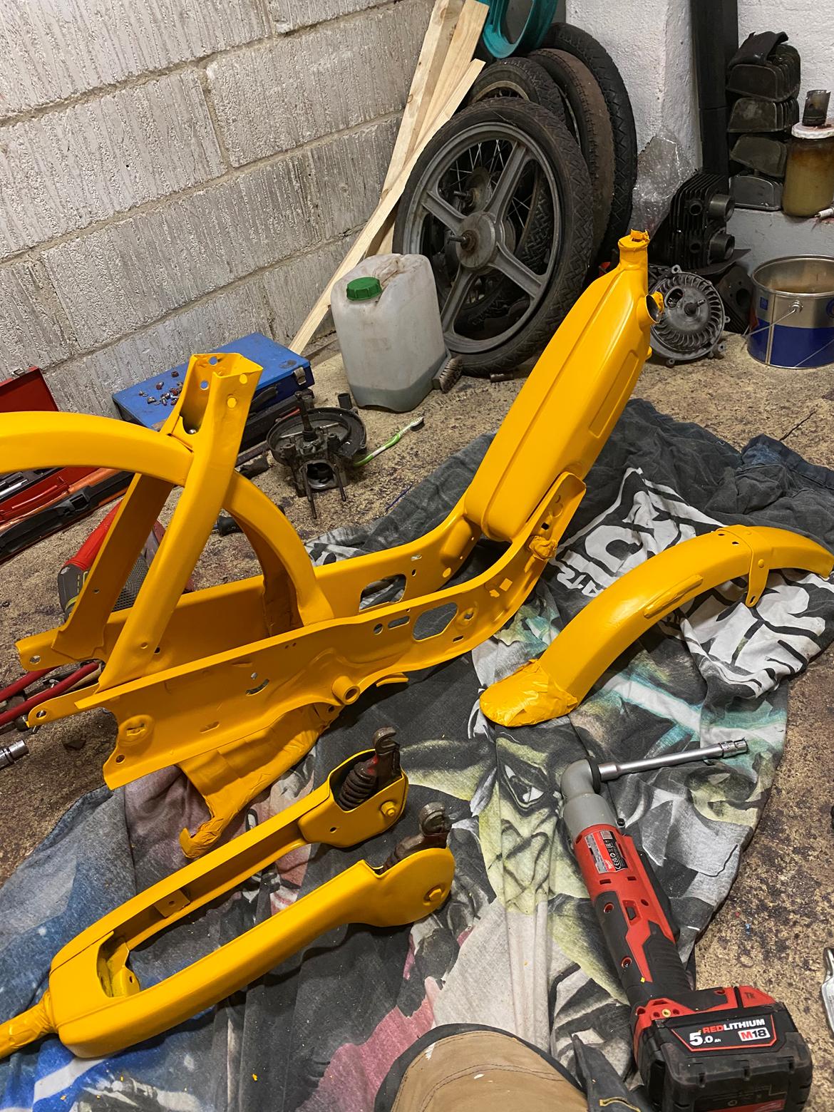 Vespa Ciao - mit hjemmemalede stel billede 19