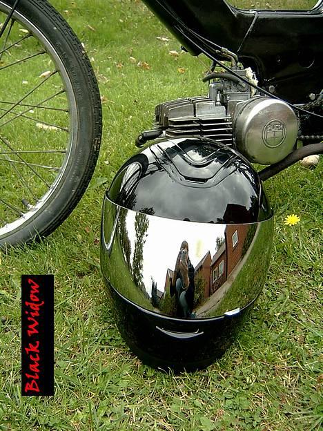 Puch Maxi K -: BlaCk WiDdoW :- - Min hjelm med spejl visir billede 10