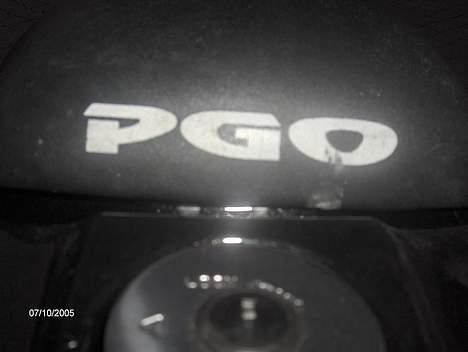 PGO hot 50 byttet  - logo på sæde, og bezin lås billede 8