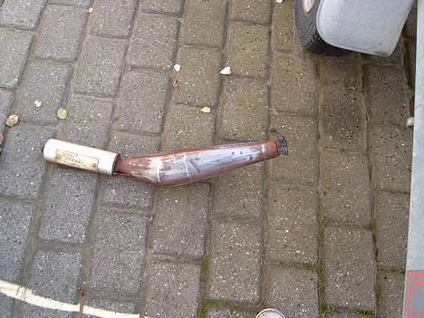 Suzuki k50 Projekt-Team Hjørring - her er mit udstødning! som er blevet slebet lidt på!  billede 10