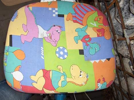 Honda Amigo U-sidevogn - også hjemmelavet... en kontor stol fra losseren og et gammelt lagen... mega fedt betræk billede 3