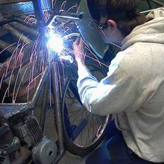 MiniBike puch hjemme lavet solgt