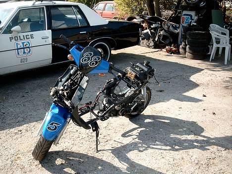 CPI PopCorn (4xxx km) - AAAAHhhhh...! Pis også... Blev bustet for at køre uden skjolde og sæde :-( (Det gas ;-P) billede 9