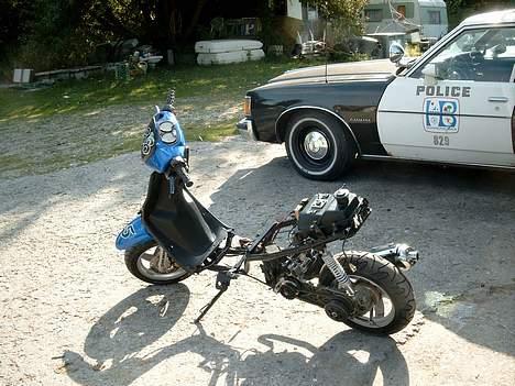 CPI PopCorn (4xxx km) - AAAAHhhhh...! Pis også... Blev bustet for at køre uden skjolde og sæde :-( (Det gas ;-P) billede 10