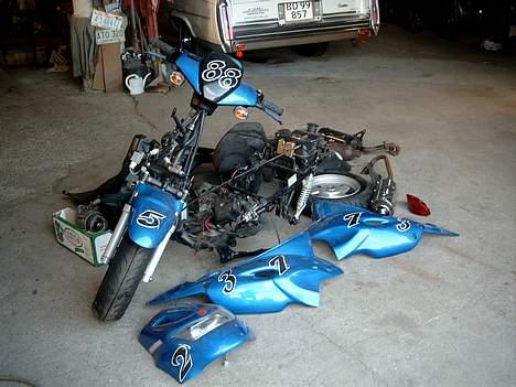 CPI PopCorn (4xxx km) - Som jeg fik den :-) Satte så nye lejer i og samlede den og købte en Koso Kickstarter, plus lidt småting... billede 12