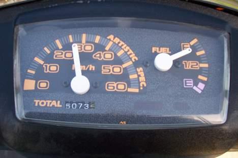 Yamaha Jog AS(STANDART) solgt - ja så ser man lige den kære top fart billede 3