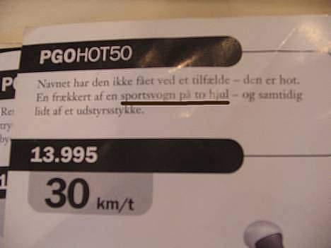 PGO Hot 50 ( Solgt ) billede 11