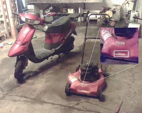 PGO comet solgt ),: - hey.. fandt jo lige en rød plæneklipper ved en tilfældighed.. det var også en rød comet... :P hehe..  billede 8