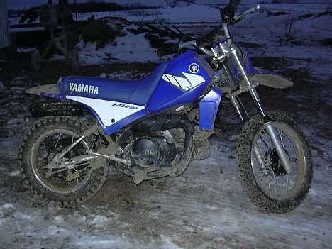 Yamaha PW80 Solgt - Undskyld at den er beskidt men det bliver sådan nogle  billede 1