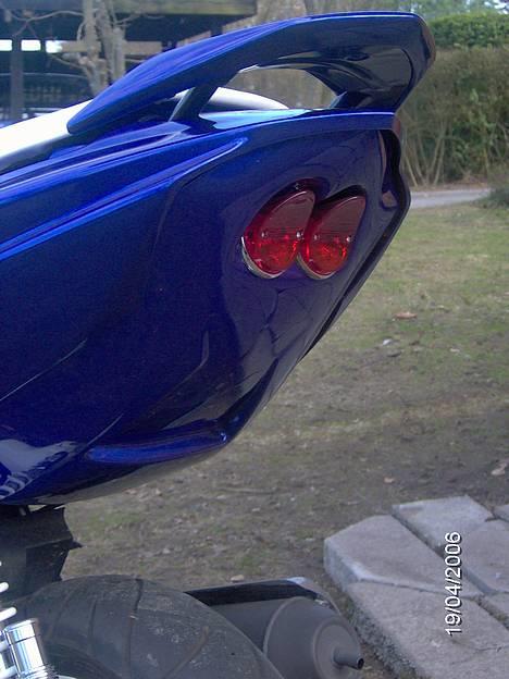 Peugeot Speedfight 2  WRC 206 AC - MTKT bagpalden, Malet samme farve som scooteren hvilket ser specielt ud. da jeg ikke har set andre malede.  billede 4