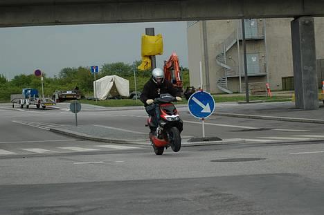 Aprilia SR 50 Ditech - JAJA selv med ca 50km/t kan hun kører på bagrullen :P HEHE billede 8