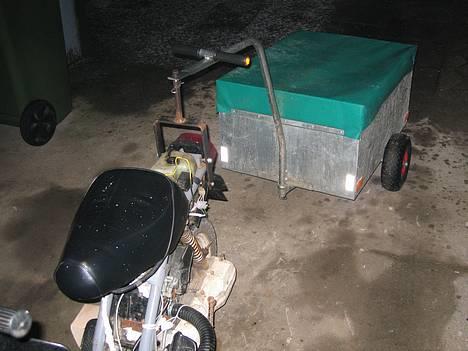 Yamaha Passola R.I.P. - anhænger med præsenning, og cykel baglygte billede 6